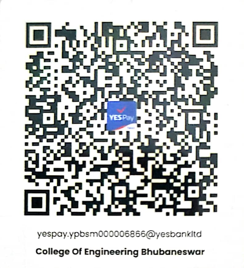 YESPay UPI QR Code - College of Engineering Bhubaneswar