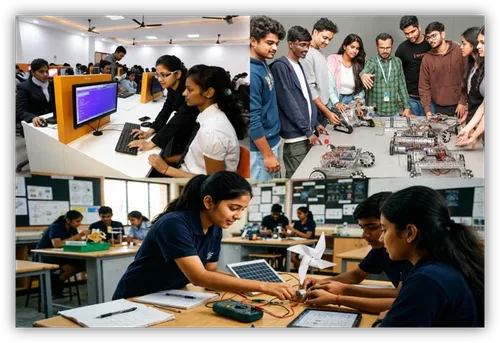 Practical engineering labs, robotics and technical learning facilities